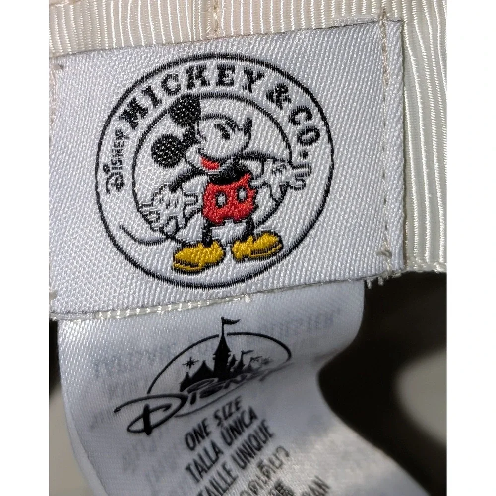 Disney Mickey Mouse Bucket Hat Yellow Floral Ladybug‎ Print One Size NWT